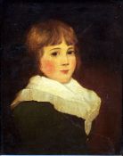 ENGLISH SCHOOL (19th century) Portrait of a Young Boy Oil on canvas 32.5 x 42.5 cms, framed