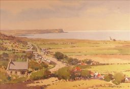 *AR SAM McLARNON (1923-2012) British Irish Coast Watercolour Signed 34.5 x 23 cms, framed and g