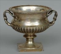 A George V silver model of the Warwick vase, hallmarked Sheffield 1913, maker’s mark of HA Of