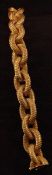 A 20th century 18 ct gold mesh link bracelet Formed as oversized links. 20 cms long. Some general