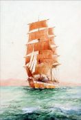 WILLIAM MINSHALL BIRCHALL (1884-1941) American In Foreign Waters Watercolour Signed, titled and