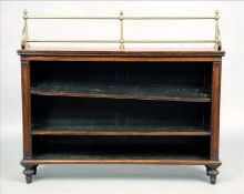 An early 19th century Gillows style grained rosewood dwarf open bookcase The rectangular top