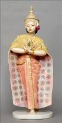 A Royal Worcester figure of Siam modelled by Agnus Pinder Davis Modelled in traditional dress,