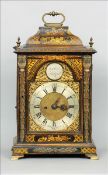 ROBERT EVANS HALSTEAD, A George III gilt metal mounted chinoiserie decorated oak cased bracket clock