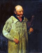 ENGLISH SCHOOL (19th century) The Old Fiddler Oil on canvas 40.5 x 51 cms, framed Generally in