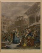 After WILLIAM HOGARTH (1697-1764) British The Four Times of the Day, comprising: Morning, Noon,