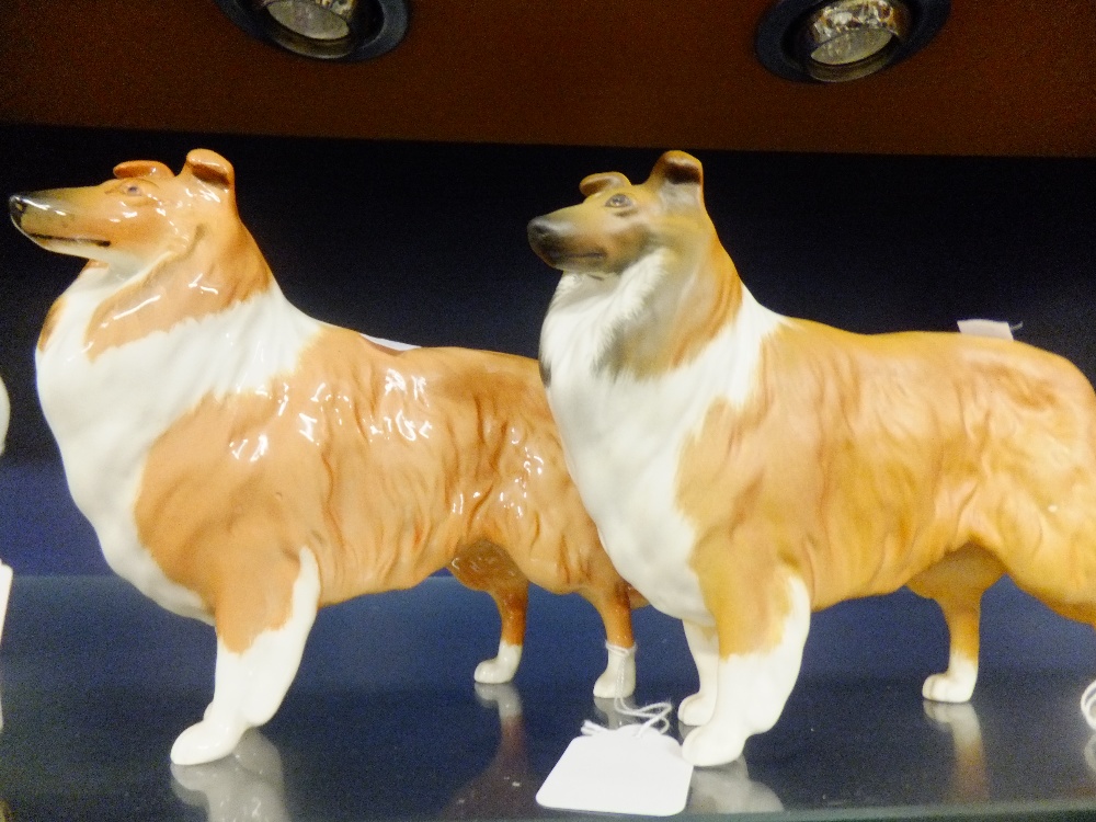 Two large Beswick collie dogs "Lady of Lochinvar"