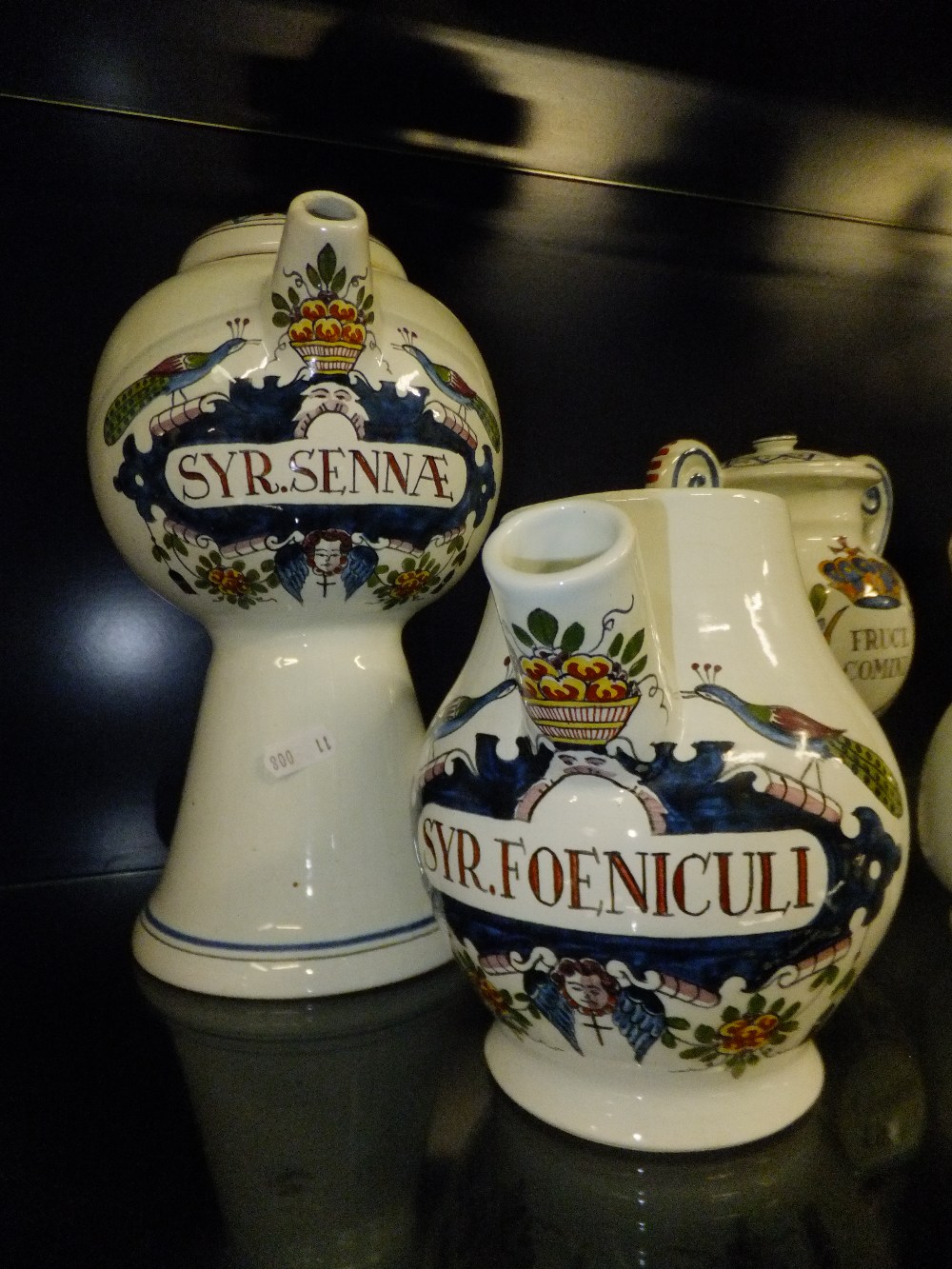 Two 1960's Delft Apothecary jars