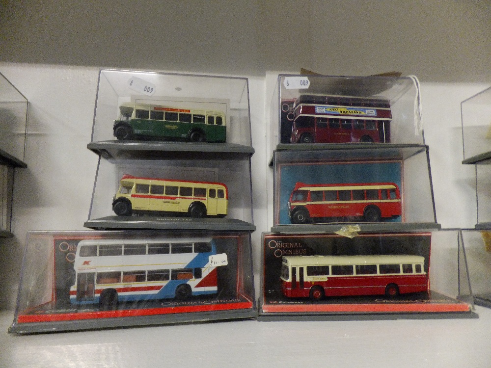 A group of six boxed die-cast Corgi 'Original Omnibus' Limited Edition model buses to include the