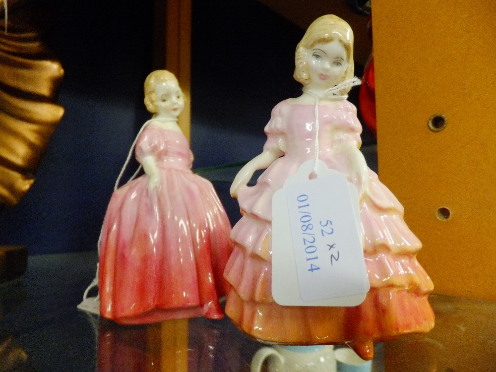 Two Royal Doulton figurines 'Rose' HN 1368 and "Rose" HN 1417