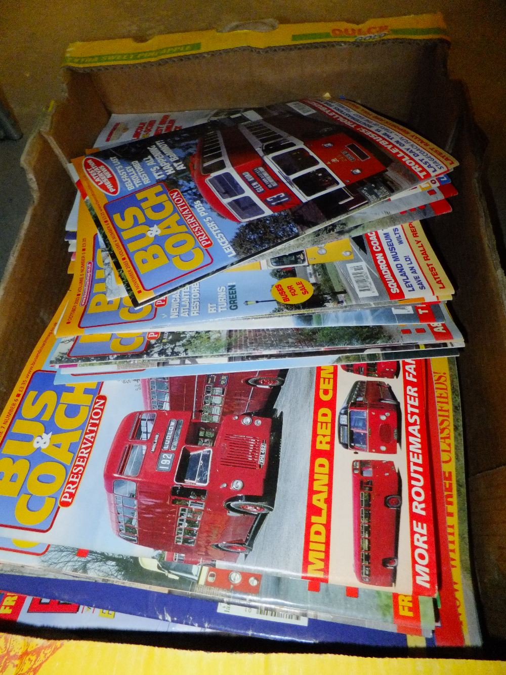 A large selection of Bus and Coach magazines