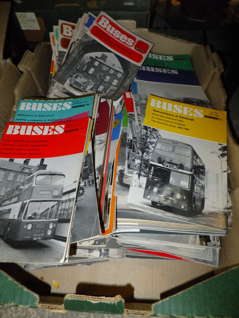 A large selection of Buses magazines dating from the 1960's, 70s and 1980s etc