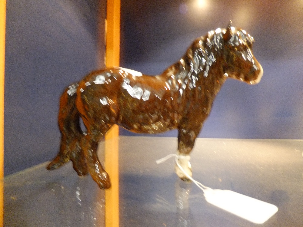 A Beswick Shetland pony