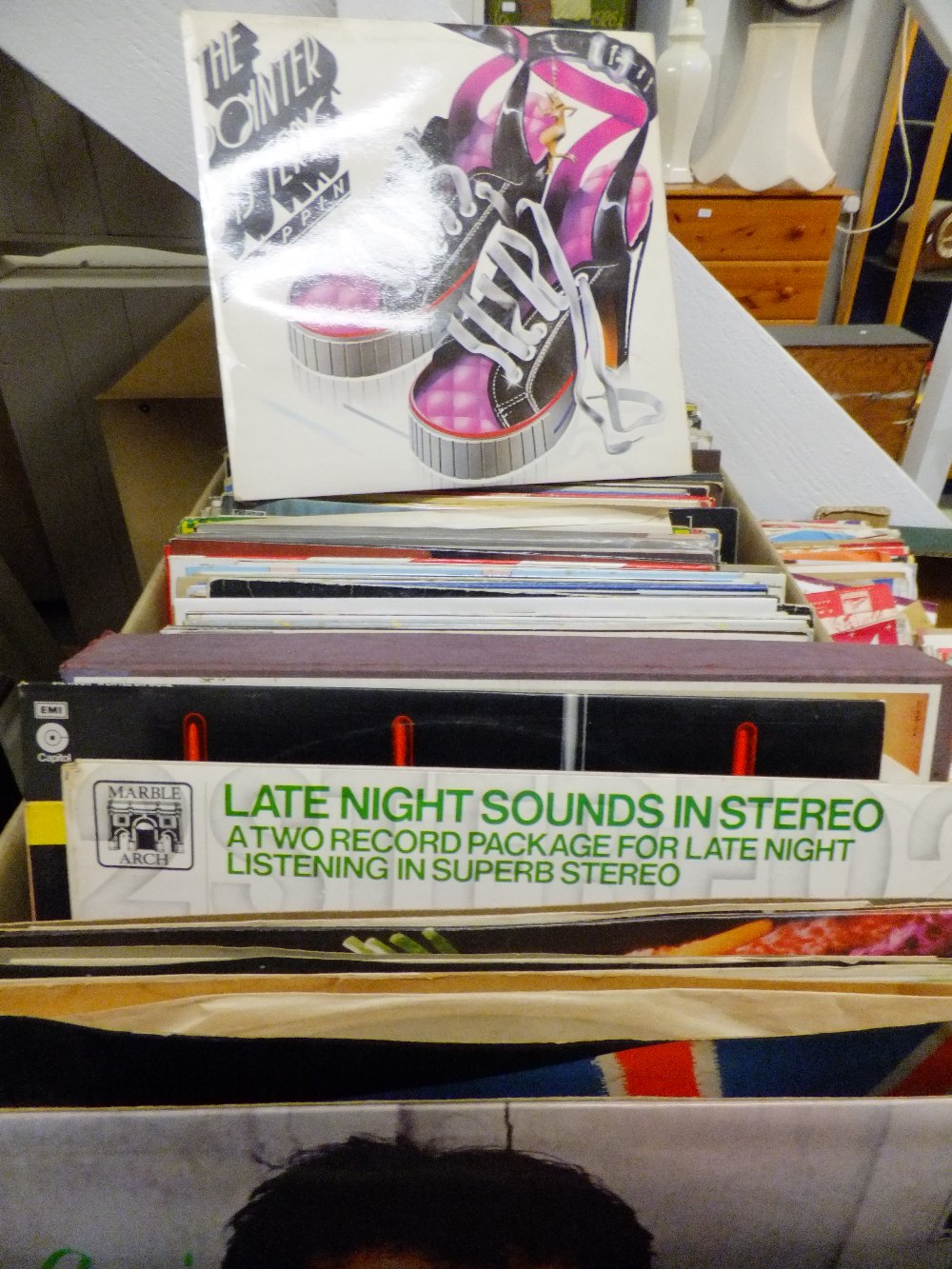 A large selection of LP's to include The Pointer Sisters, Dr Hook and Frank Sinatra etc