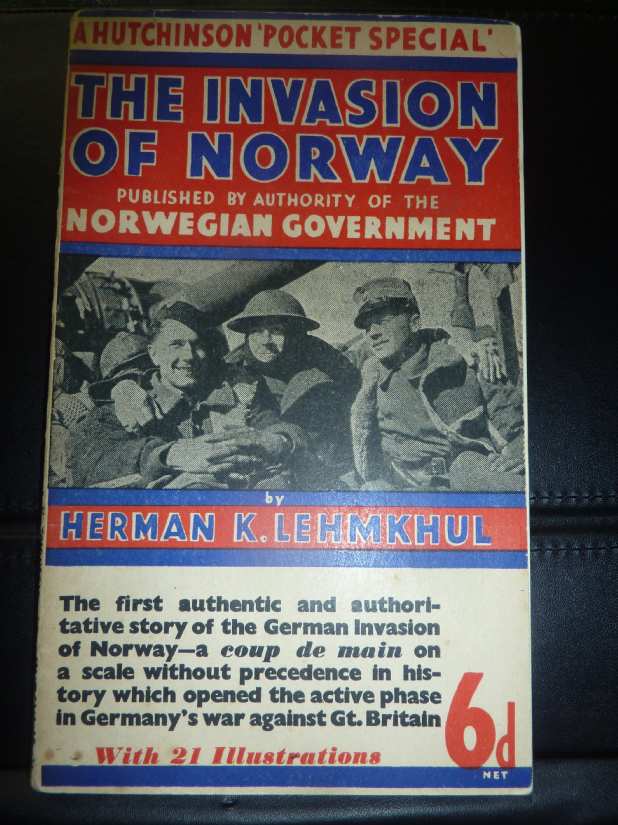Norwegian government produced Hutchinson`s pocket special invasion of Norway booklet