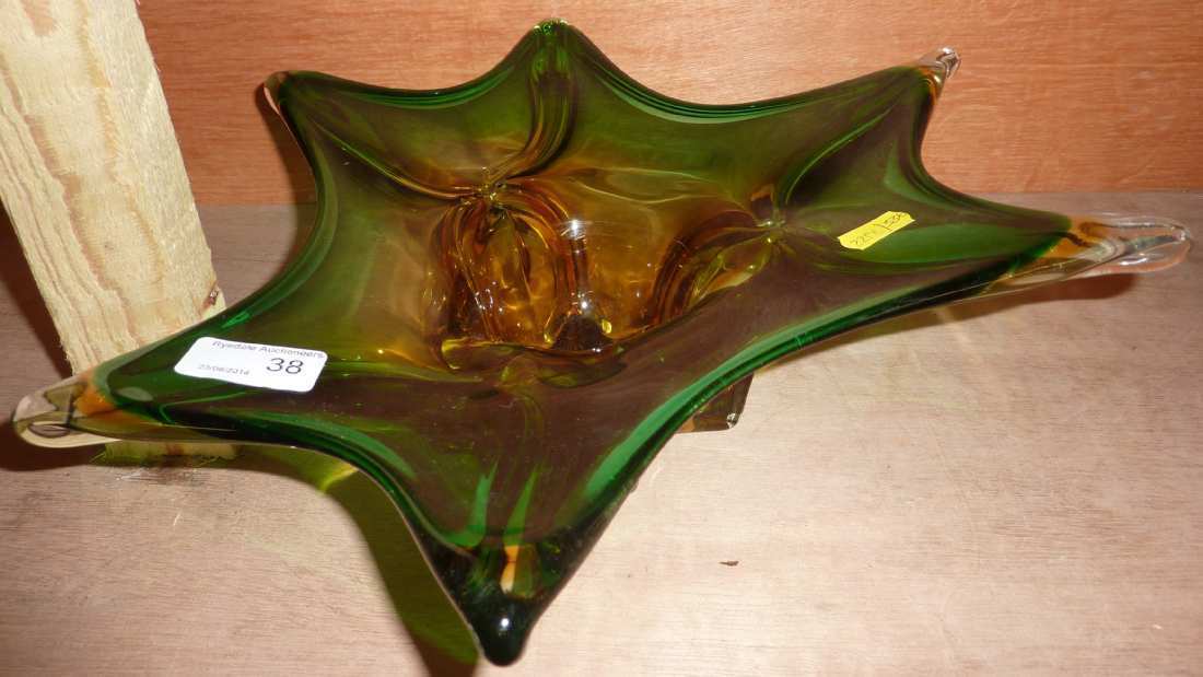 Large Murano style splash dish