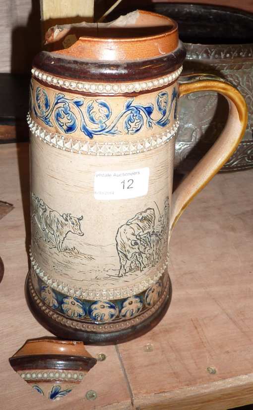 Royal Doulton stoneware jug designed by Hannah Barlow