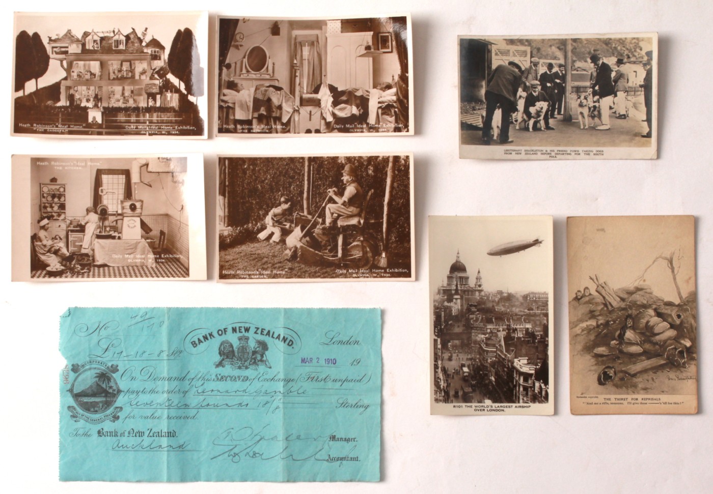 Property of a deceased estate - a quantity of assorted ephemera, mostly picture postcards,