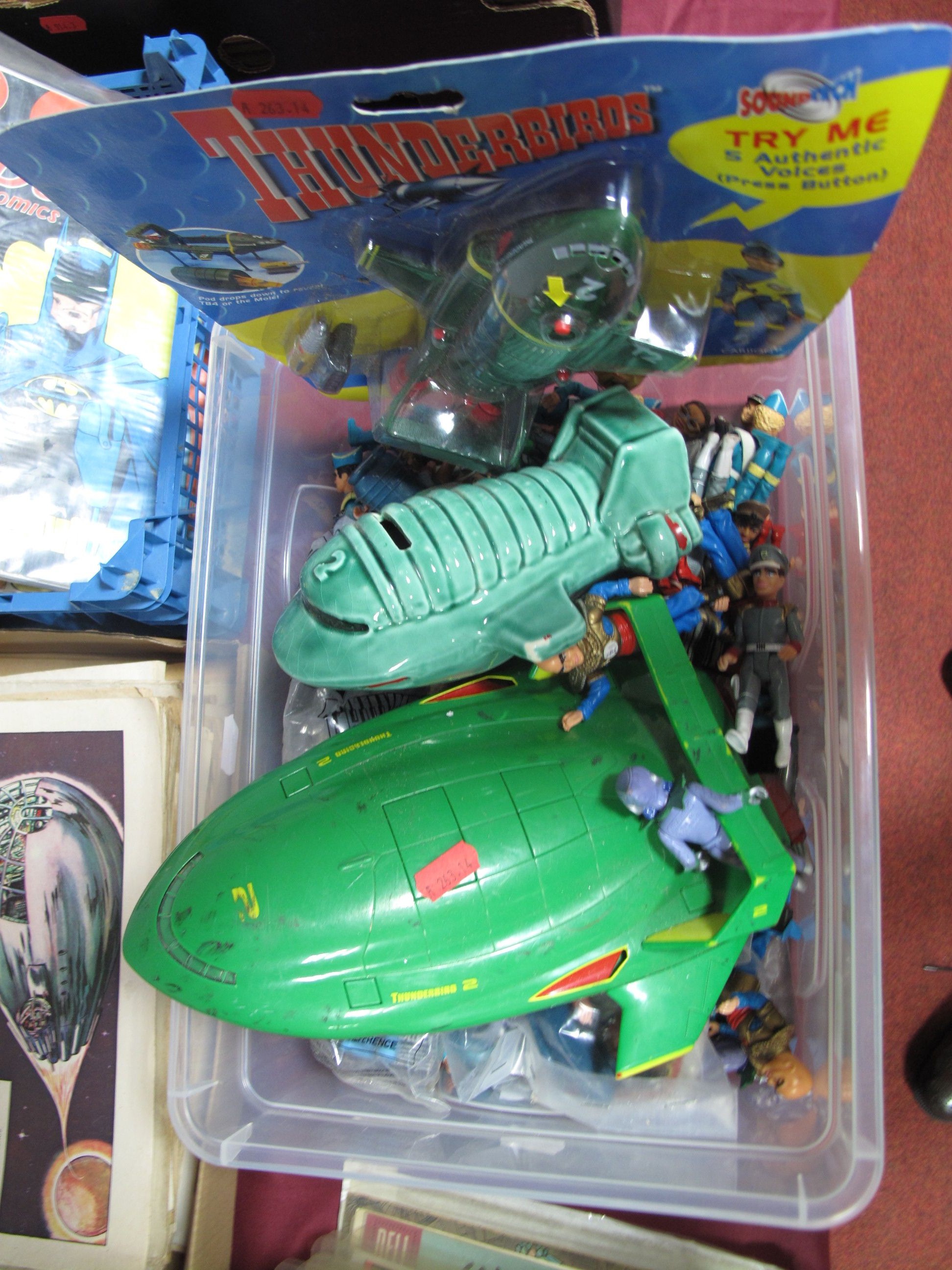 A Quantity of Loose and Bagged Figurines, from Thunderbirds and Stingray by Matchbox, Carlton and