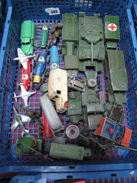 A Quantity of Diecast Toy Vehicles by Dinky and Other. Mainly 1960`s, military items noted. All