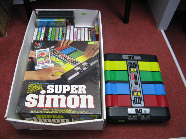 Milton Bradley `Super Simon` 1981, rectangular version with extra team play options, boxed with