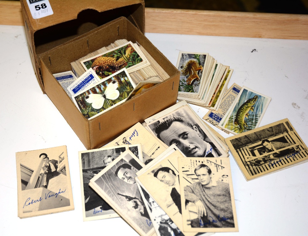 A quantity of Brooke Bond tea cards, including 'The Man from Uncle' and wildlife cards