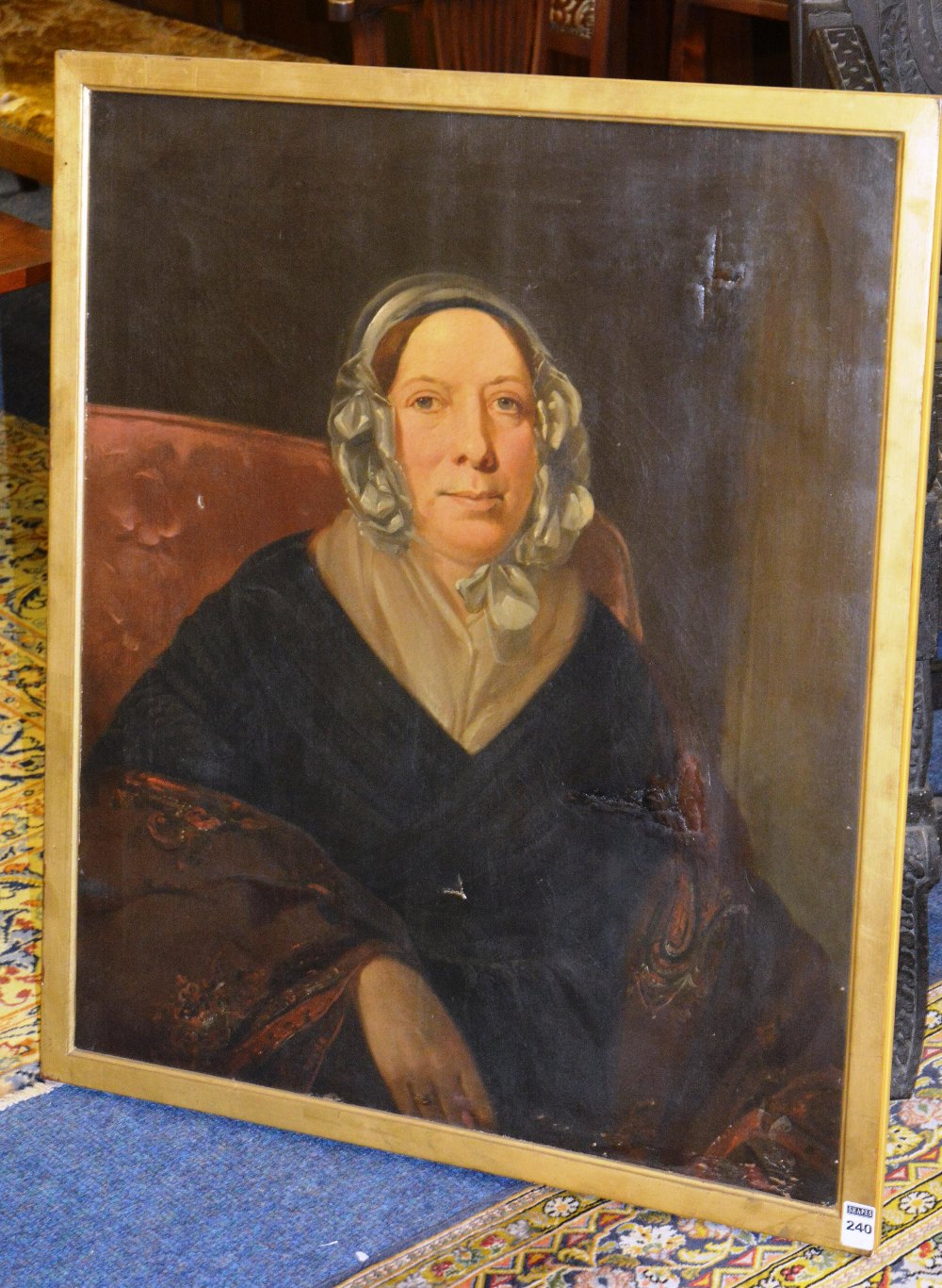 English School (c.1850)
'Portrait of a Seated Lady'
Oil on canvas, 76 x 63cm
