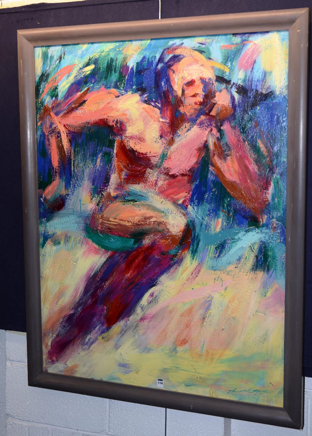 Annette Edgar
'Sprinter B'
'Oil on canvas, signed bottom right, 122 x 91cm