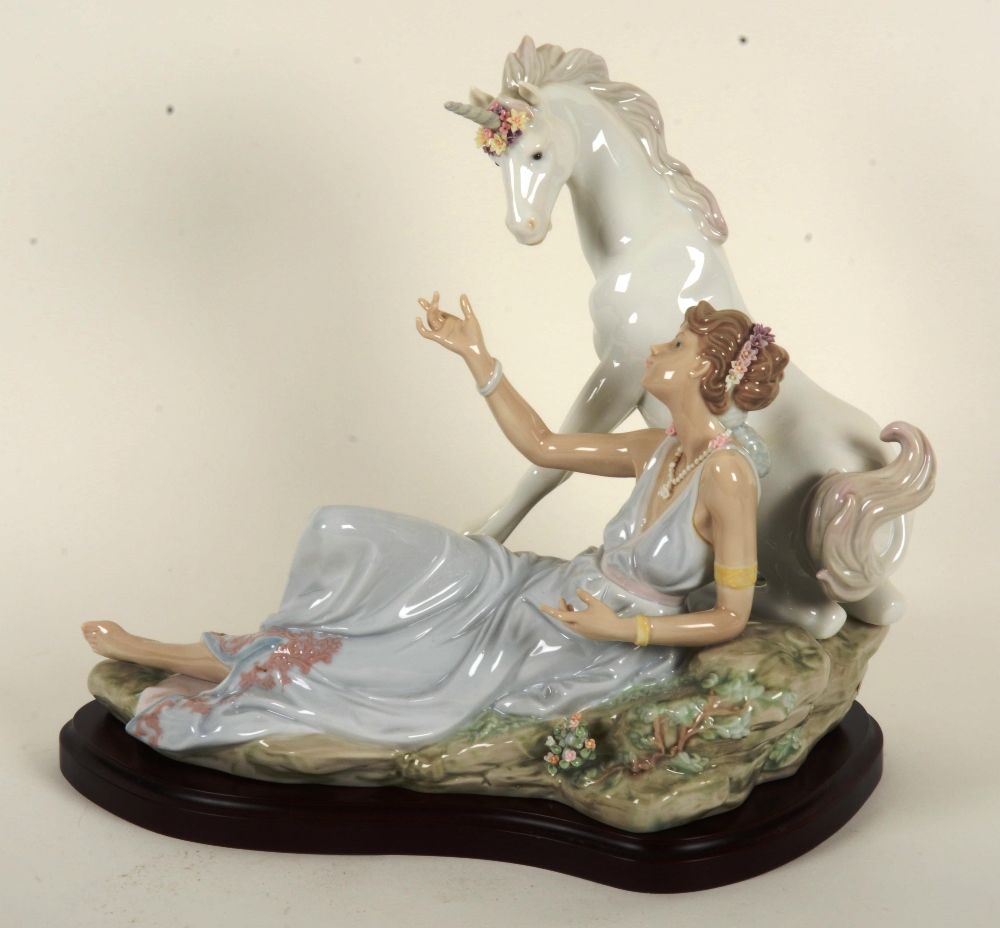 Lladro figure 'The Goddess and the Unicorn', no.6007, with box