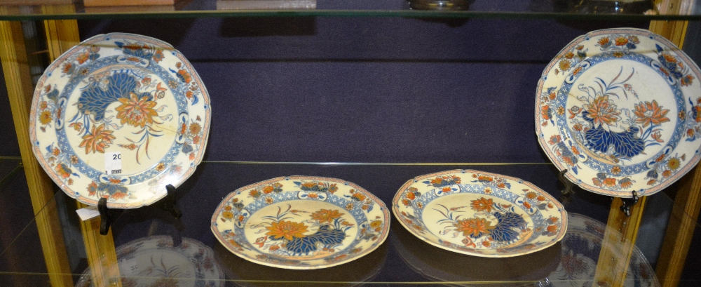 A collection of Irish stoneware plates by Donovan, circa 1800 (4)