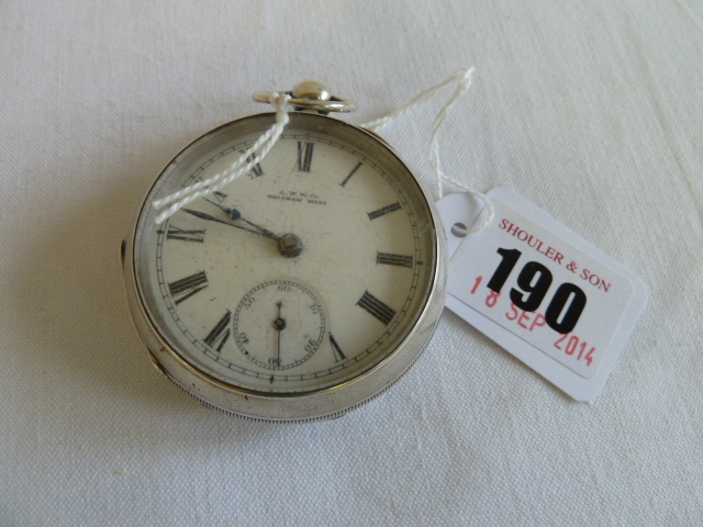 Waltham silver pocket watch