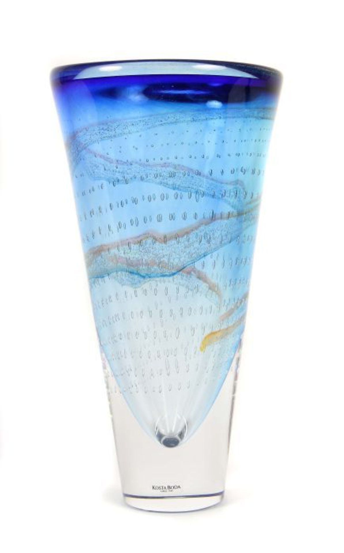 Wärff, Göran Glasdesigner in Schweden, Kosta Boda, Schweden, 2. Hälfte 20. Jh., "Vase", farbloses