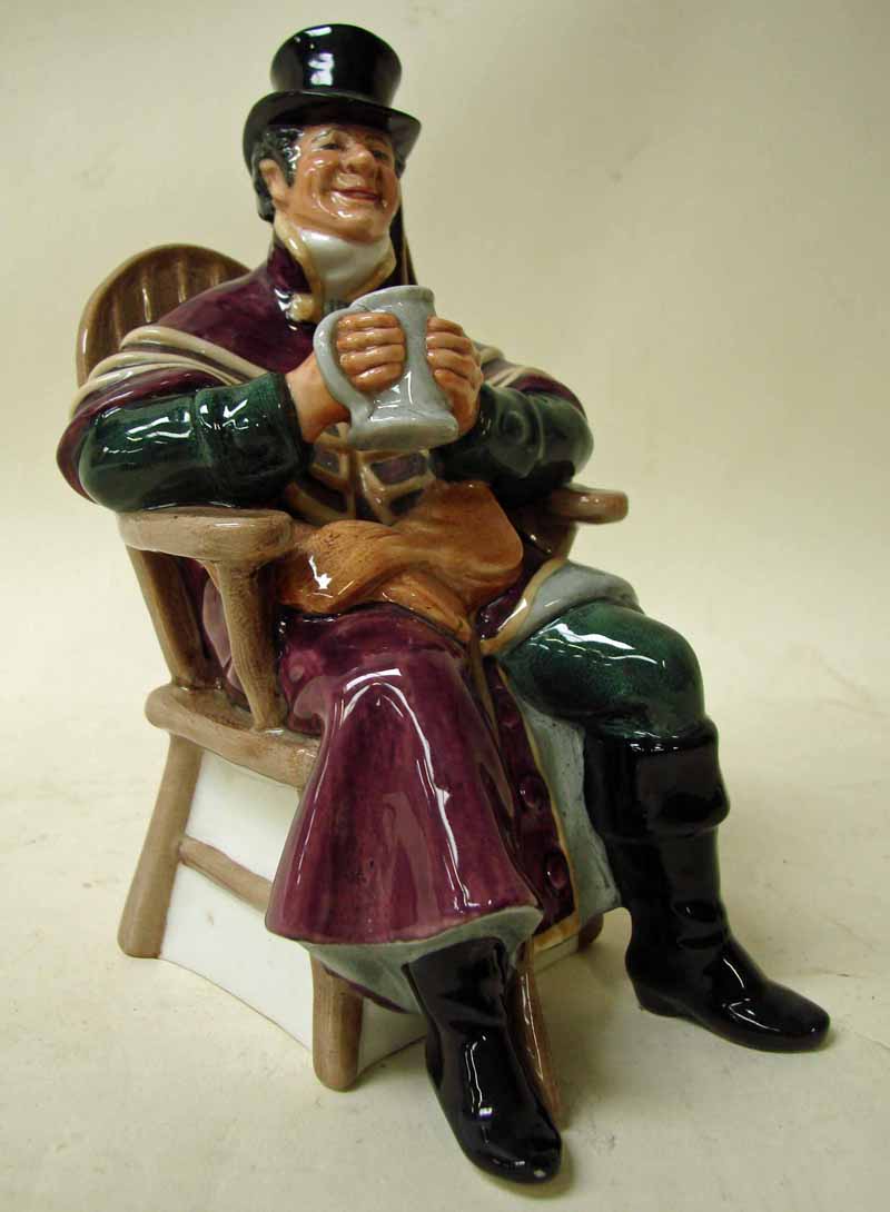 A Royal Doulton pottery figure, The Coachman HN2282, 18cm high