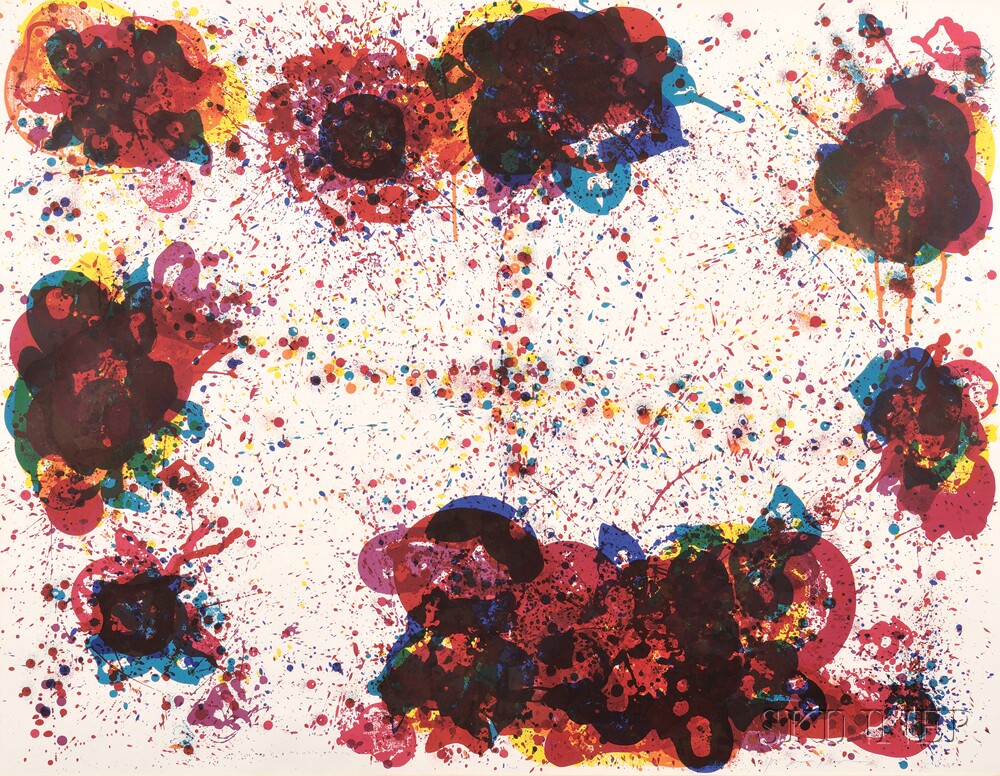 Sam Francis (American, 1923-1994)Lyre Eight, 1972, edition of 50, published by Gemini G.E.L., Los