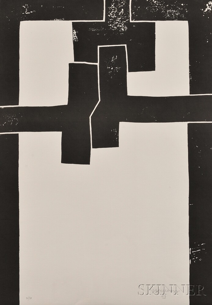 Eduardo Chillida (Spanish, 1924-2002)Barcelona I, Poster for Exhibition, Sala Gaspar, Barcelona,