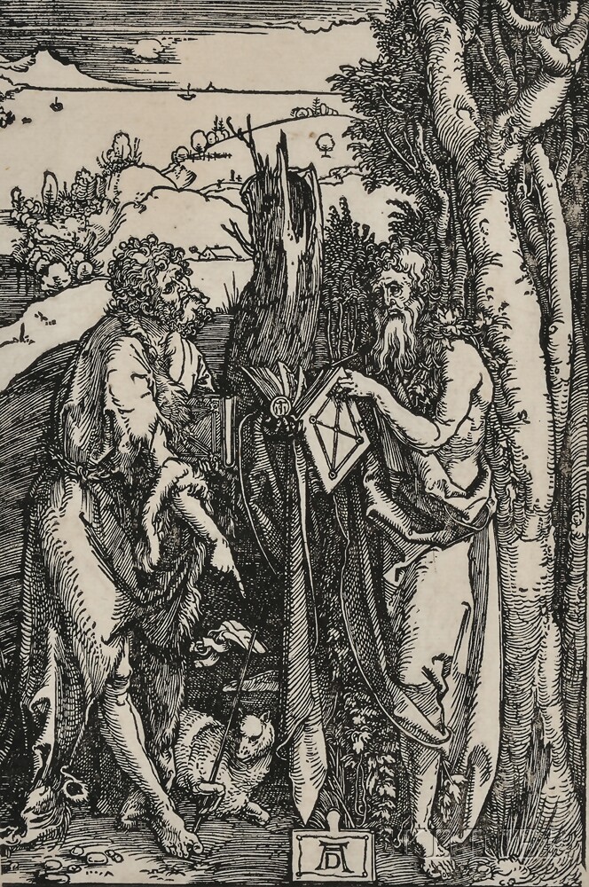 Albrecht Dürer (German, 1471-1528)St. John the Baptist and St. Onuphrius, c. 1504 (Bartsch, 112;