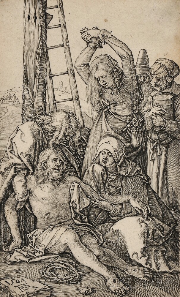 Albrecht Dürer (German, 1471-1528)The Lamentation, 1507, from THE ENGRAVED PASSION (Bartsch, 14;