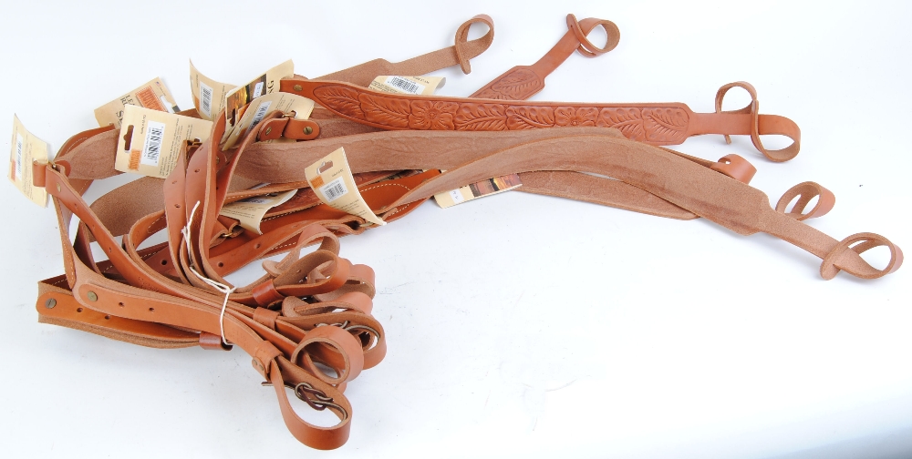 12 Hunter leather rifle slings - as new