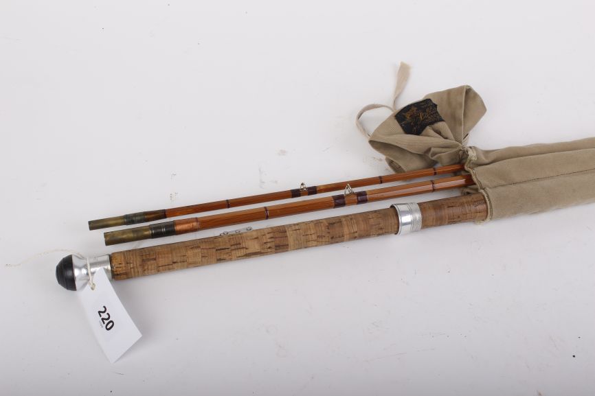 13 ft The Aberdeen Scottie, 3 pc split cane Salmon fly rod, #9