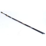 Three various ebony and rosewood two piece cleaning rods with mop, bristle brush and phosphor bronze