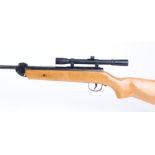 .22 Milbro G34, break barrel air rifle, with silencer and scope