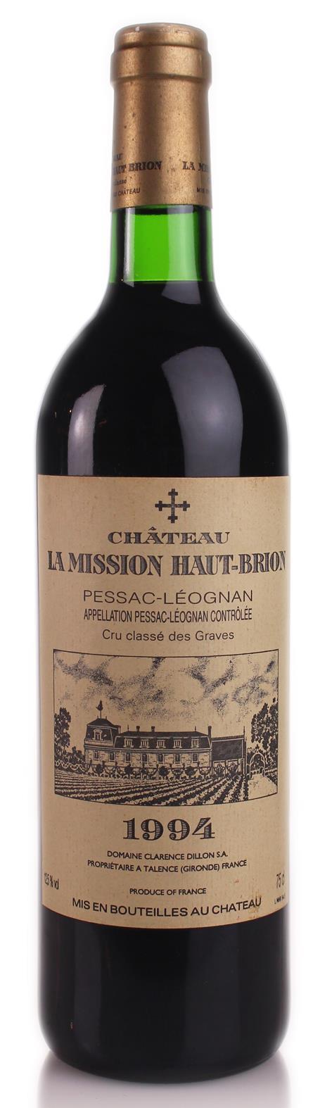 Chateau La Mission Haut Brion 1994 Graves, Grand Cru. Base of Neck. Good label. 1 bottle (75cl).