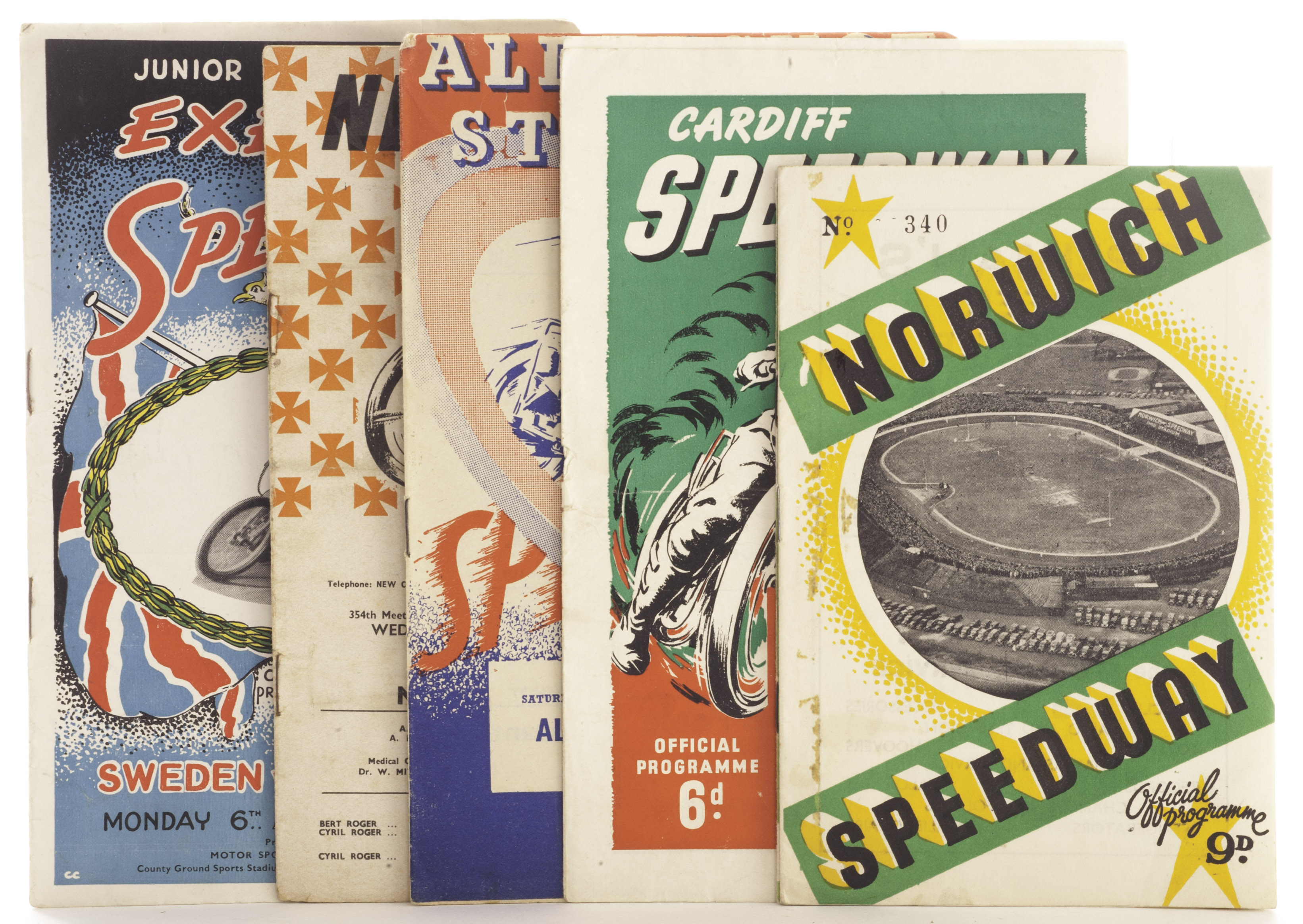 Speedway programmes A collection of approx. 250 programmes 1950s onwards. Many different tracks