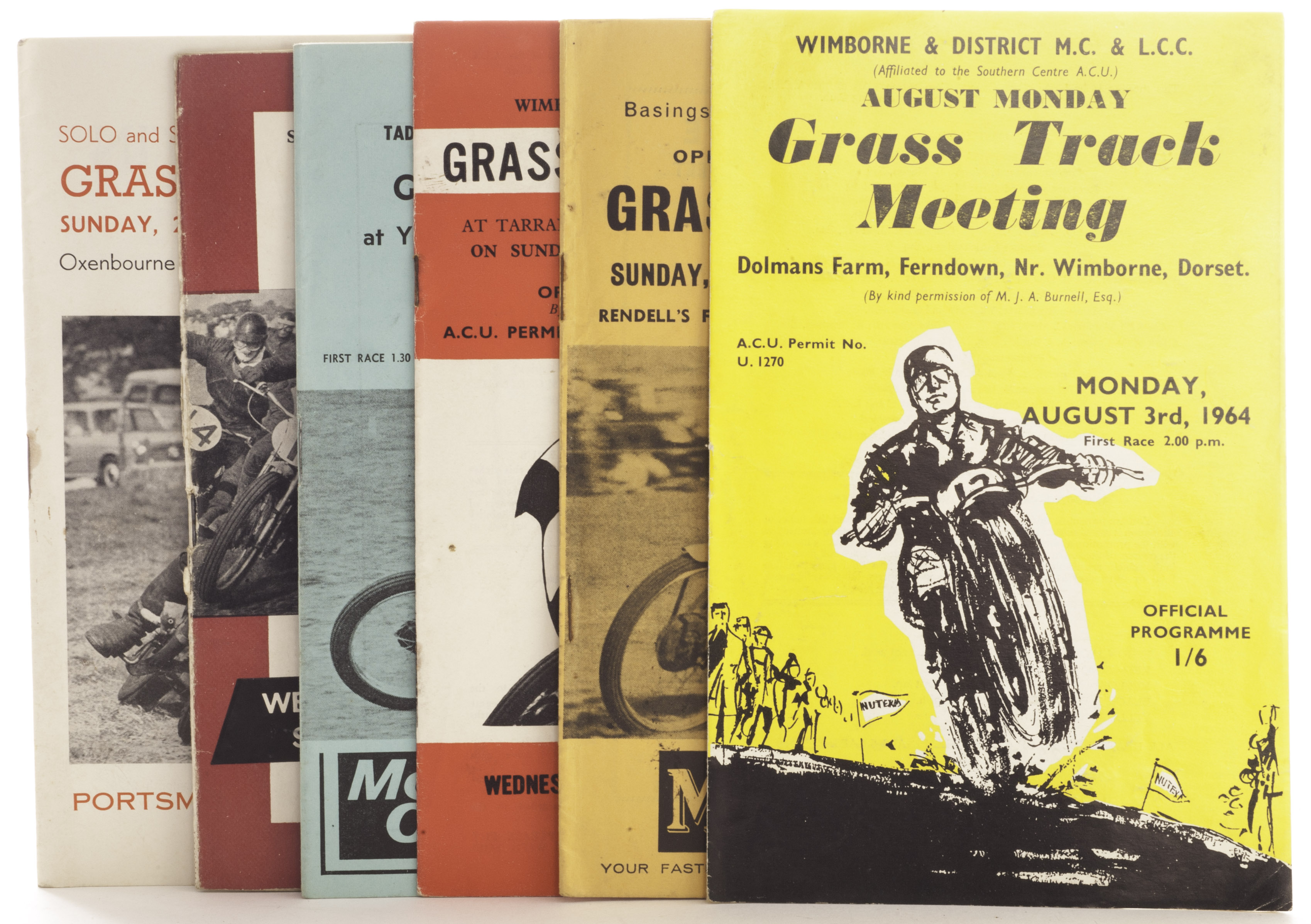 Grass Track programmes A collection of approx. 50 programmes, 1960s and 1970s, mostly Southern