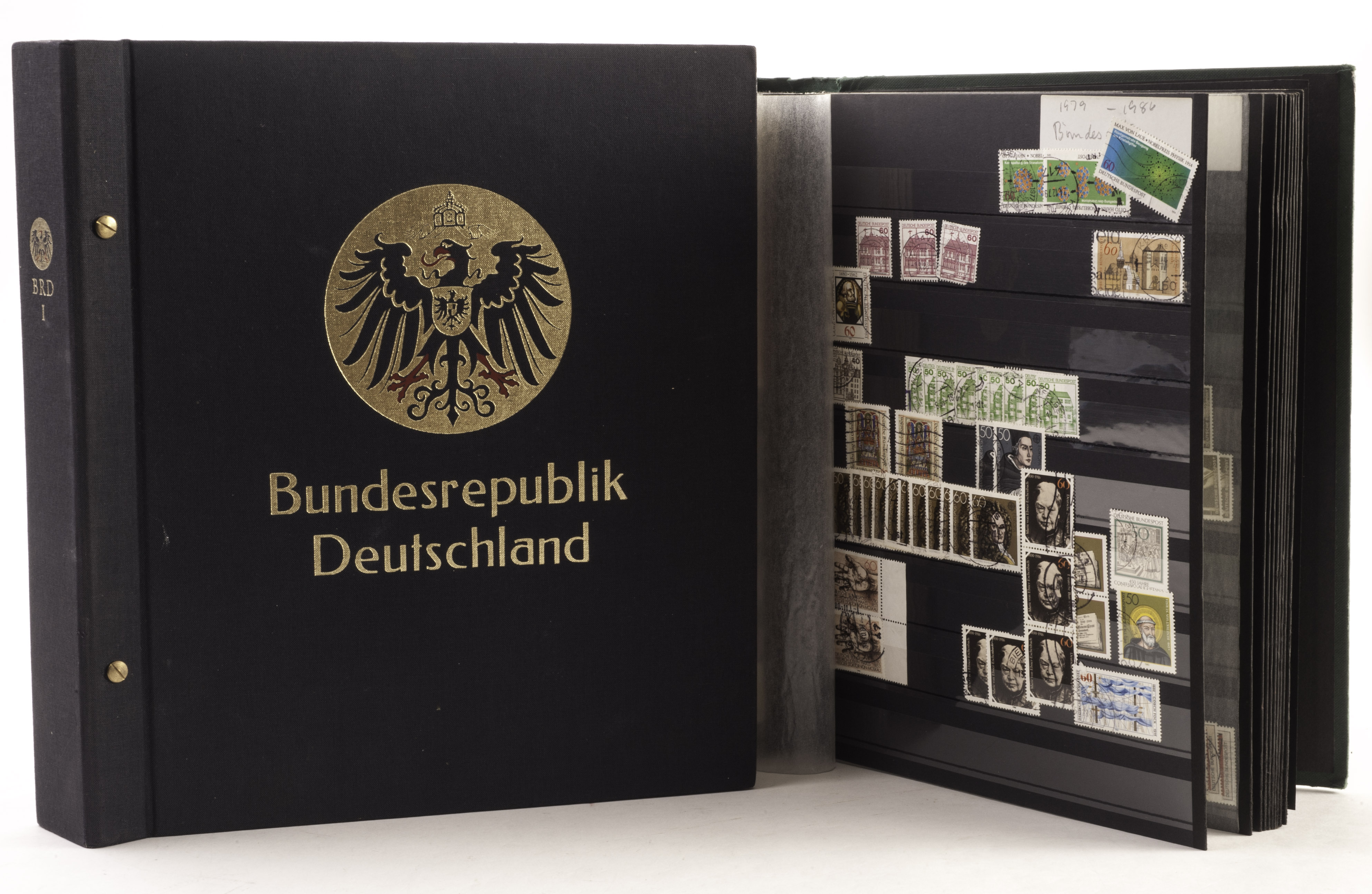 Stamps Germany, one album and one stockbook containing a collection of German stamps, mostly 1920`s