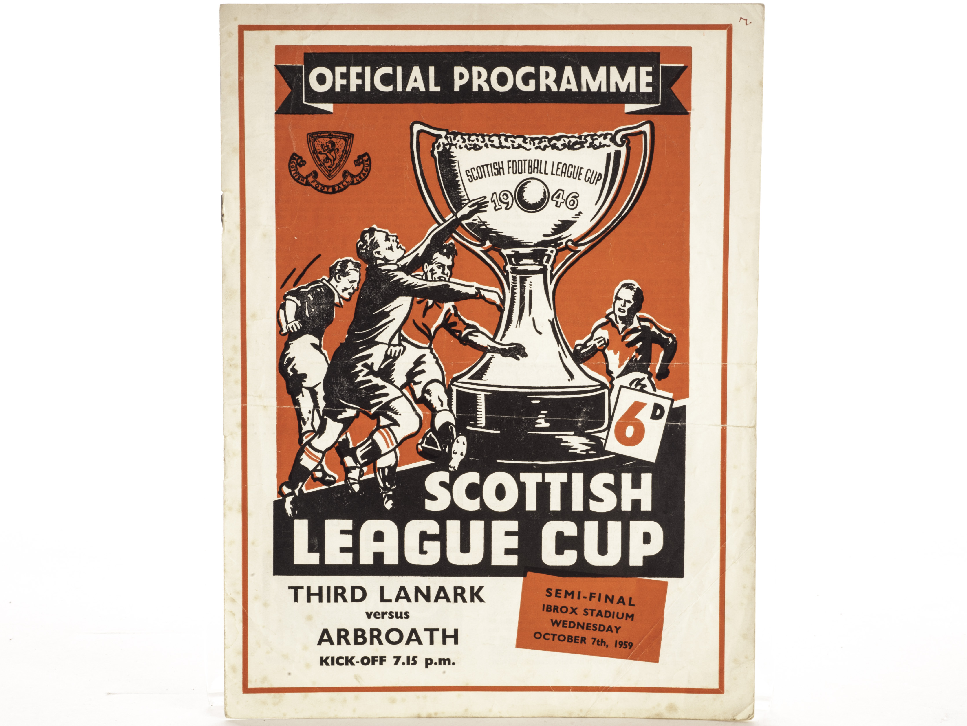 Football programmes A folder containing 30 programmes, 1950`s, inc. league, cup, semi-finals,
