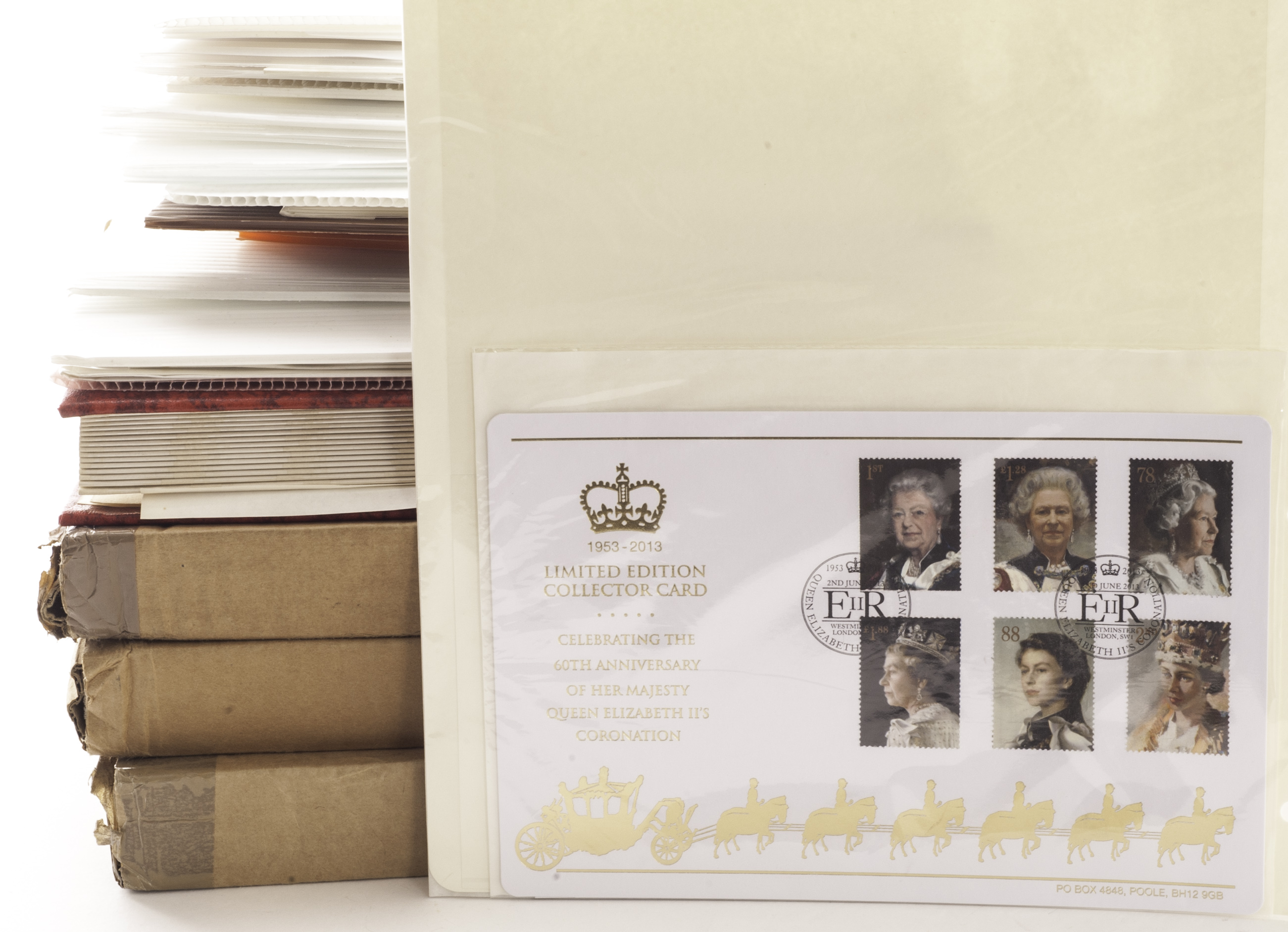 Stamps & Covers Selection inc. 1981 Royal Wedding SG Albums plus packs of printed pages & stamps,