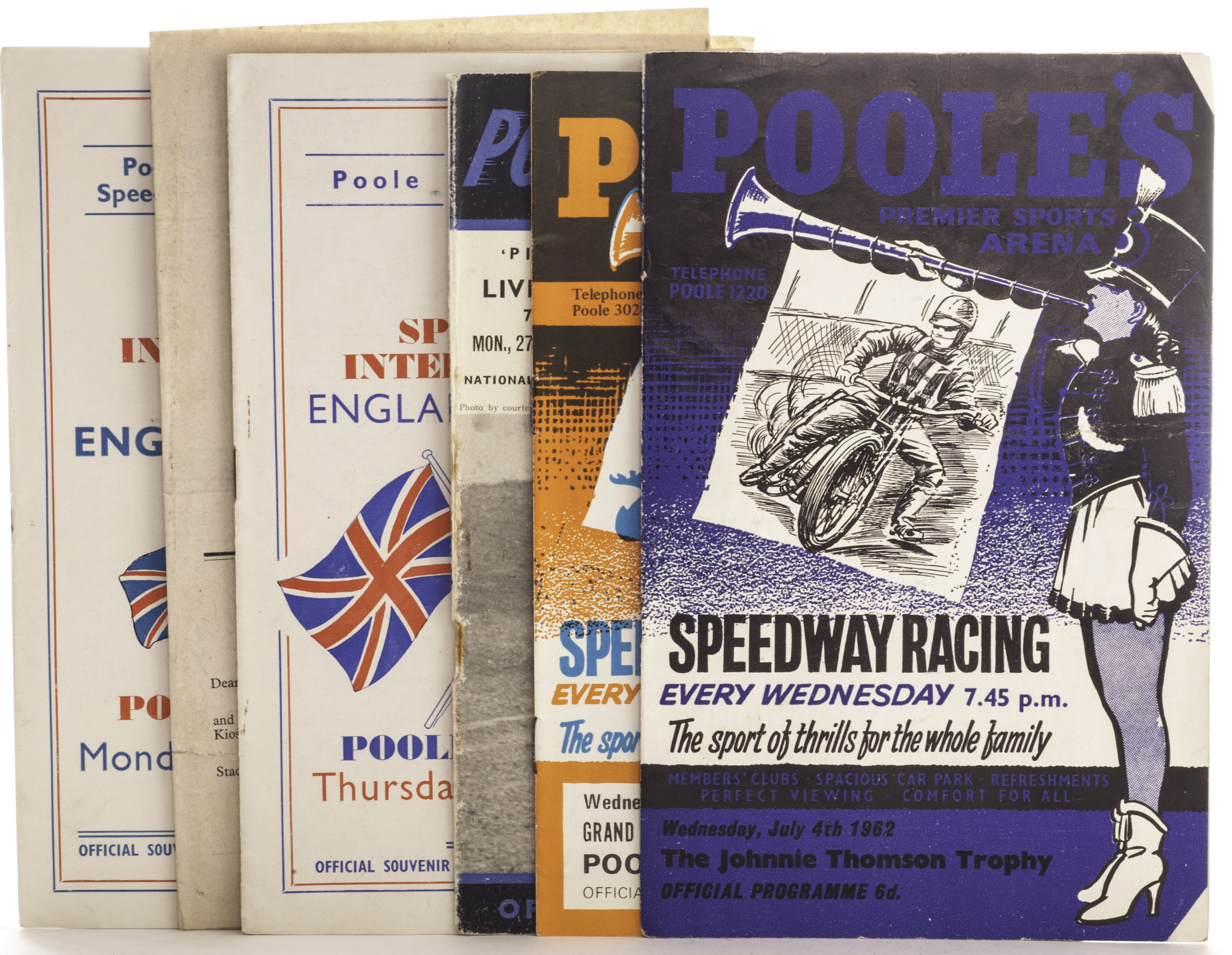 Speedway programmes Poole Pirates, a large collection of approx. 500 home programmes, 1950s