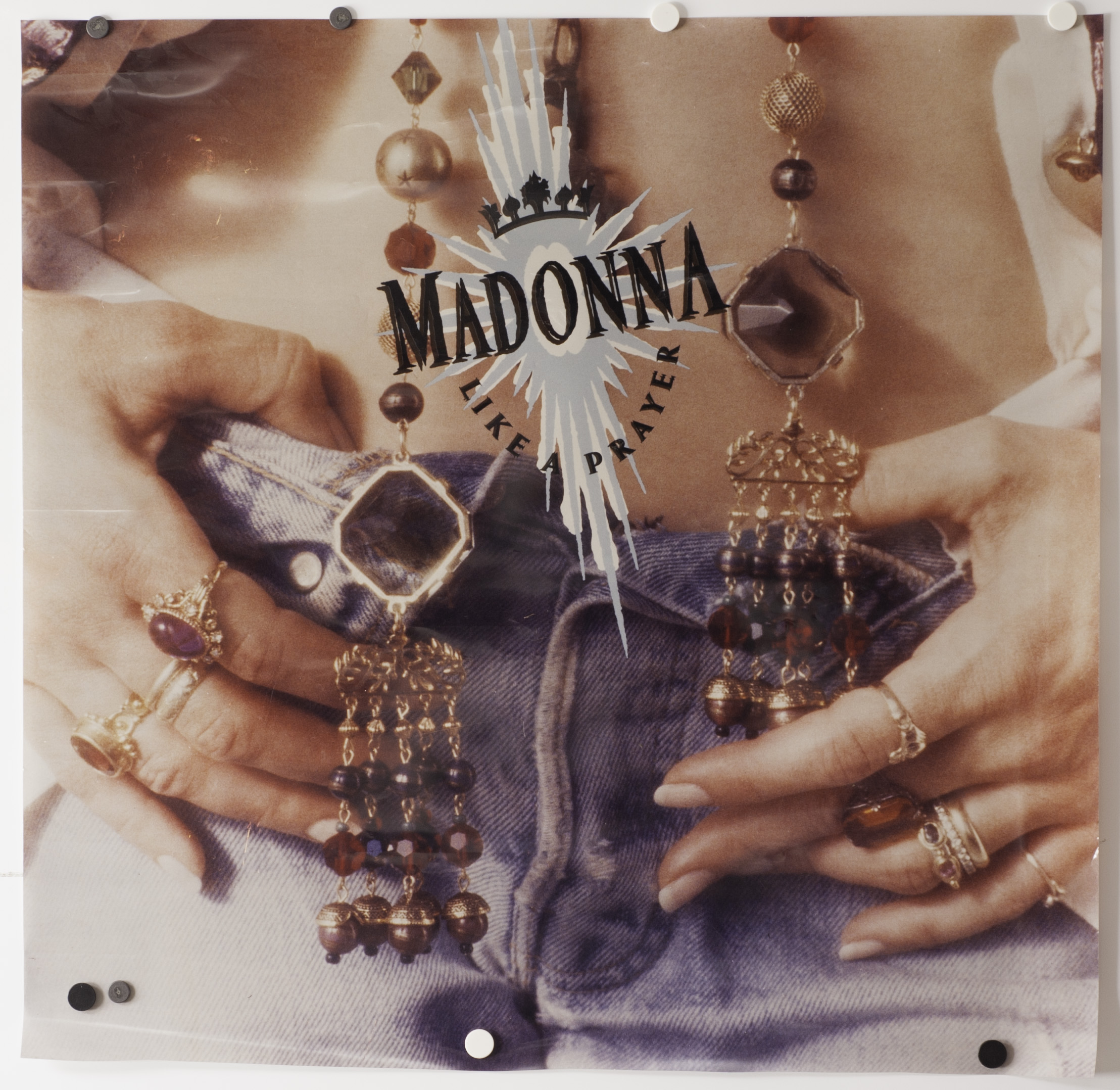 Madonna: Like A Prayer 3ft square photographic HMV shop display, very good condition