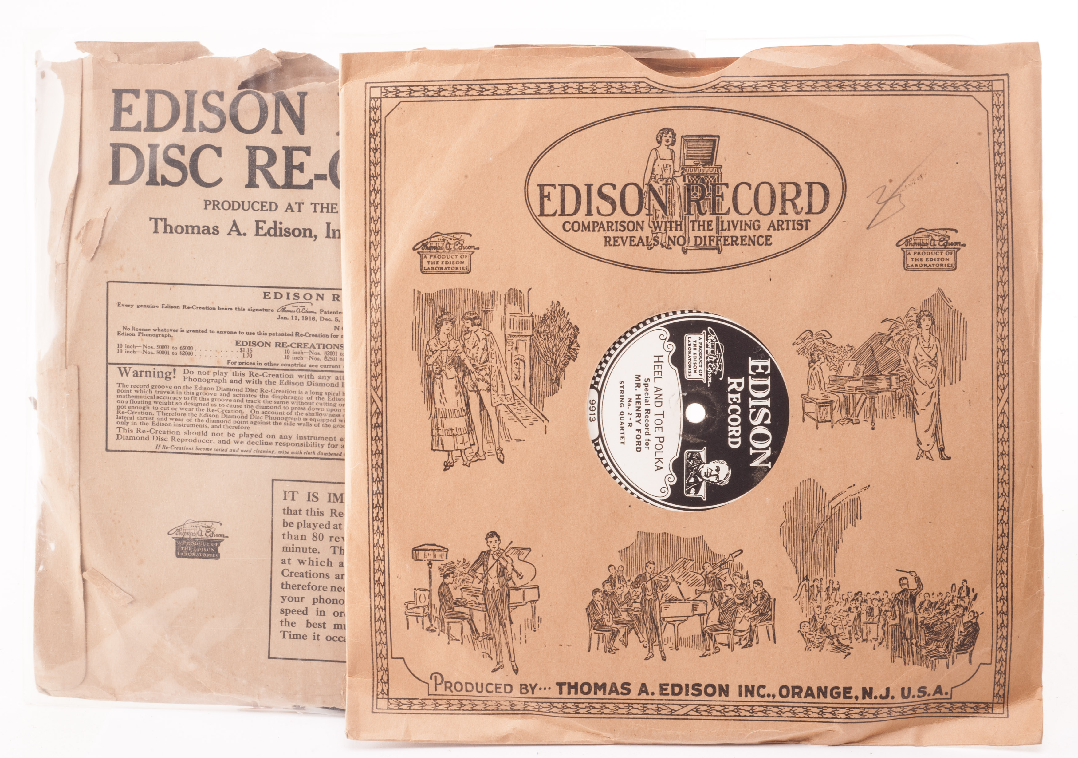 Edison discs: thirteen by Rachmaninoff, including duplicates (different takes); and two others,